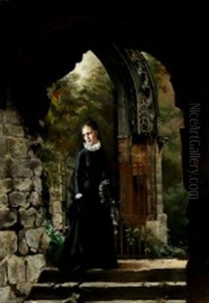 The Young Widow Oil Painting by Emma Sparre