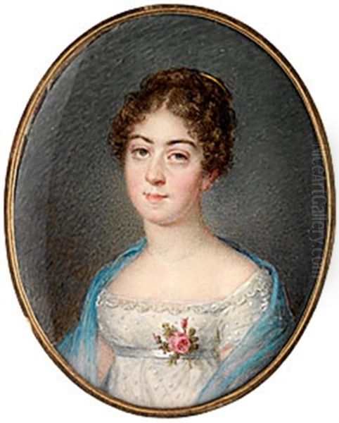 Christina Charlotta Willberg Oil Painting by Lorentz Svensson Sparrgren