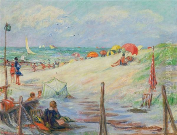 Sunny Day, Nantucket Oil Painting by Anna W. Speakman