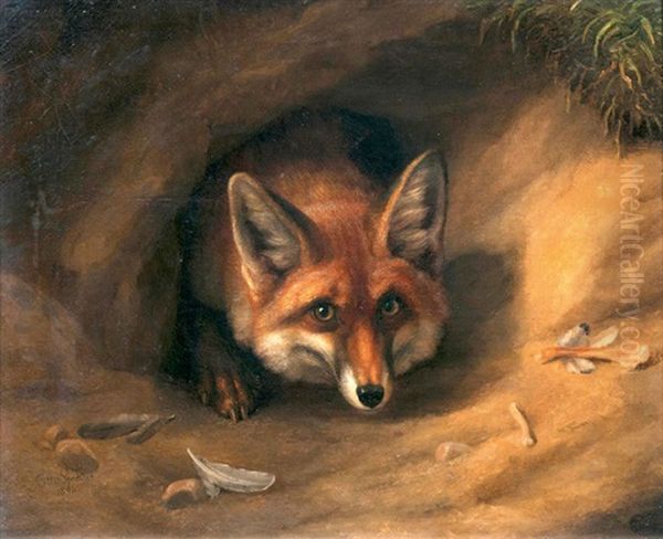 Fuchs In Seinem Bau Oil Painting by Otto Speckter