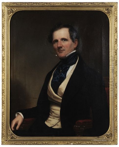 Portrait Of Francis Tryon, Son Of Josiah Tryon, A Major Figure In New York's Underground Railroad Oil Painting by Frederick Randolph Spencer