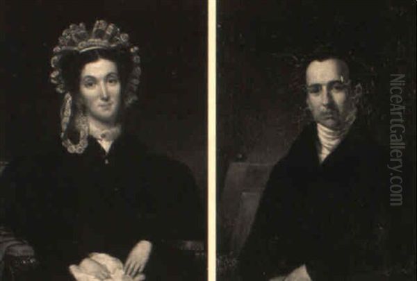 Portraits Of Archibald And Elga Falconer Oil Painting by Frederick Randolph Spencer