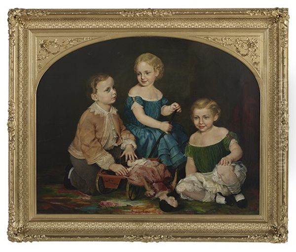 Romeyn Pierson's Children Oil Painting by Lilly Martin Spencer