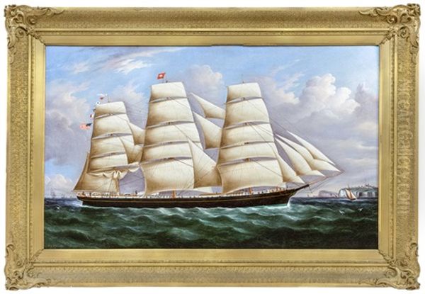 The Ship Hercules Oil Painting by Richard B. Spencer