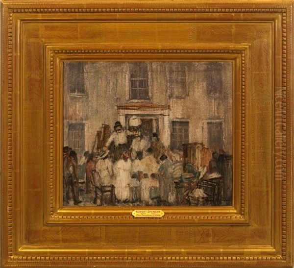 Portrait Of The Black Ball Line Ship Legion Of Honour Oil Painting by Robert Spencer