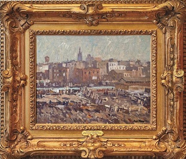 Portrait Of The Black Ball Line Ship Legion Of Honour Oil Painting by Robert Spencer