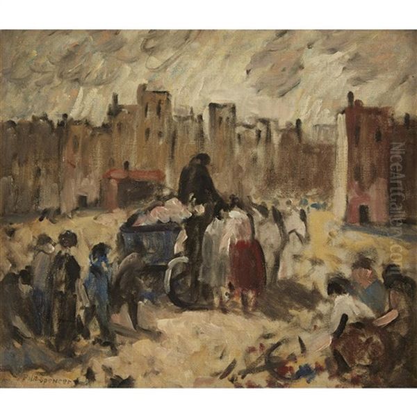 Collectors Oil Painting by Robert Spencer