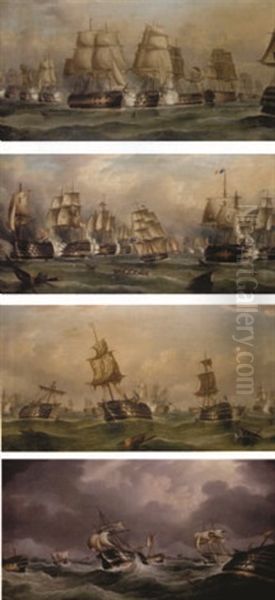 The Battle Of Trafalgar - The Start Of The Action With 