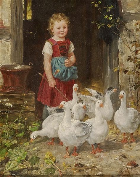 Goose Girl by Johann Sperl