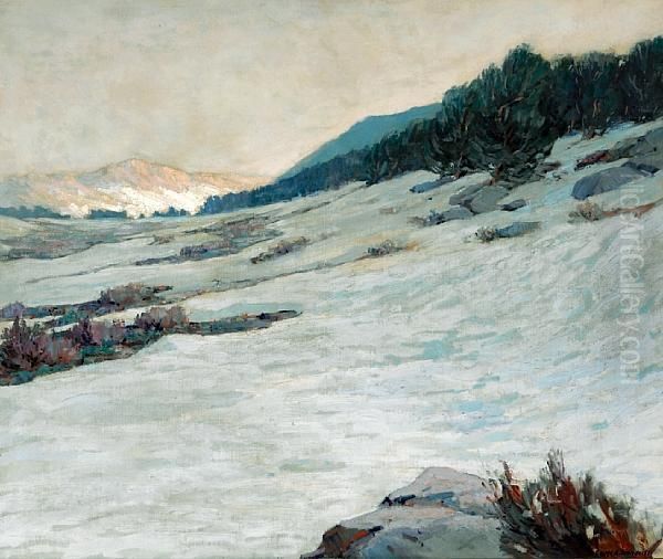 Tioga Pass Oil Painting by George Kennedy Brandriff