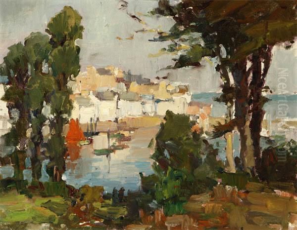 Concarneau Oil Painting by George Kennedy Brandriff