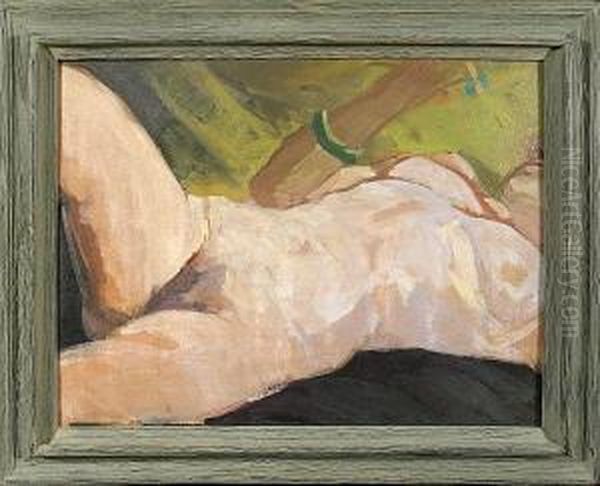 A Study Of A Female Nude, C.1933 Oil Painting by George Kennedy Brandriff