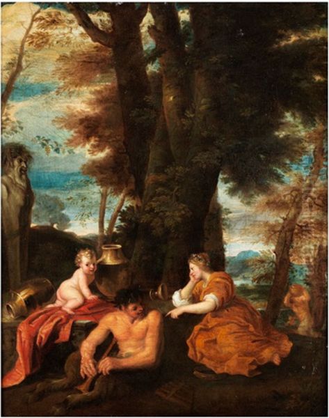 Allegorie Auf Den Weingenuss Oil Painting by Karel Philips Spierincks