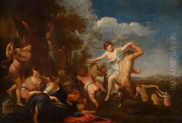 Satyres Et Nymphes Oil Painting by Karel Philips Spierincks