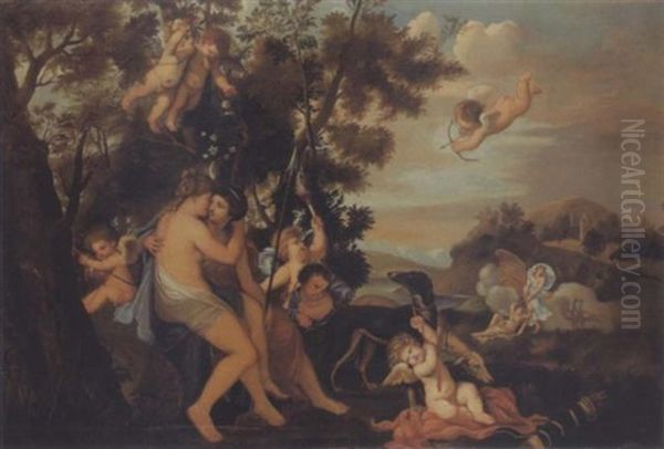 Jupiter Et Callisto Oil Painting by Karel Philips Spierincks