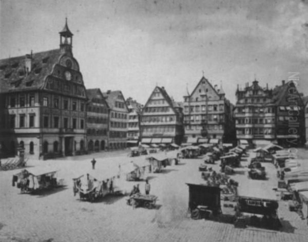 Marktplatz Oil Painting by Friedrich Brandseph