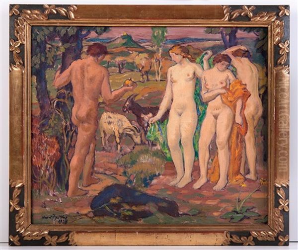 Judgement Of Paris Oil Painting by Karel Spillar