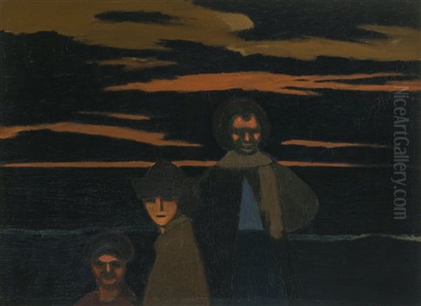 The Pilgrims (1923) Oil Painting by Leon Spilliaert