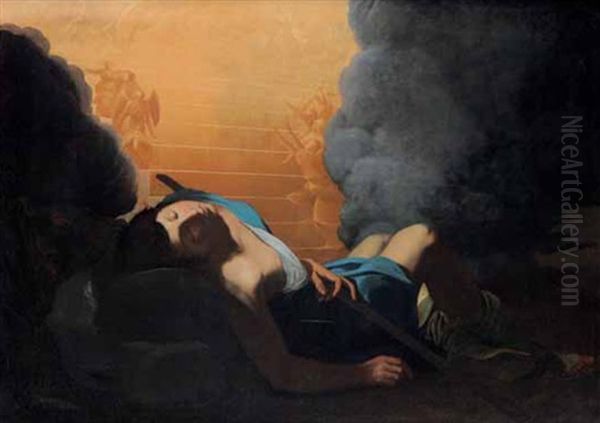 Il Sogno Di Giacobbe Oil Painting by Giovanni Battista Spinelli