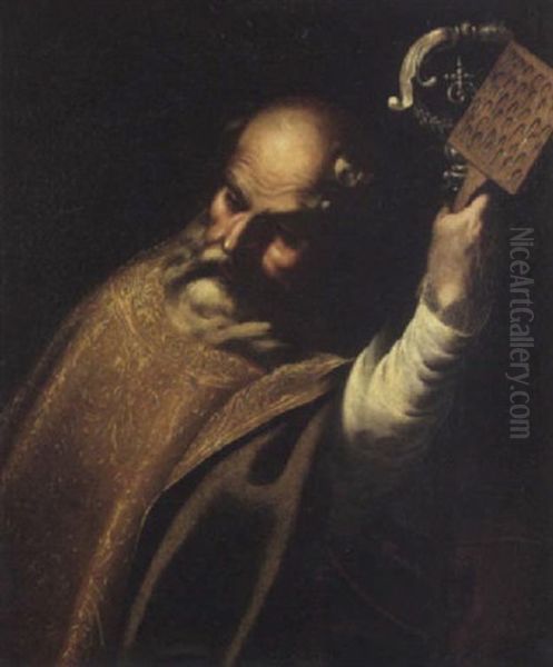 San Biagio Oil Painting by Giovanni Battista Spinelli