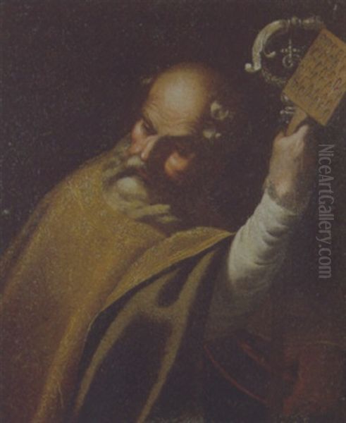 San Biagio Vescovo Oil Painting by Giovanni Battista Spinelli