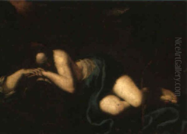 The Penitent Magdalene Oil Painting by Giovanni Battista Spinelli