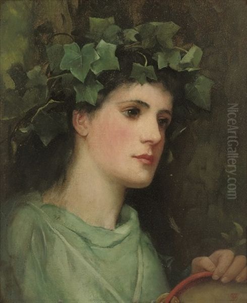 A Bacchante Oil Painting by William M. Spittle