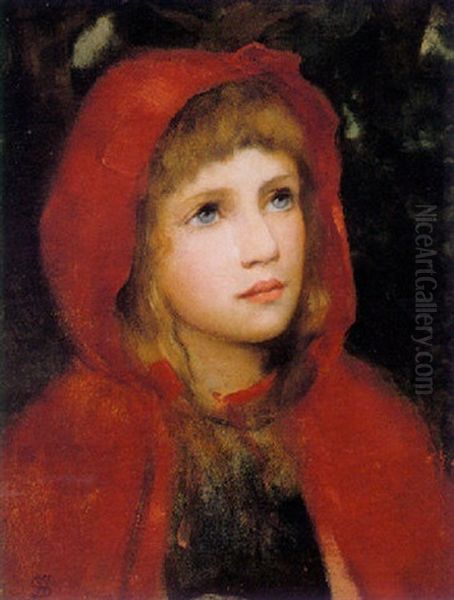 Red Riding Hood Oil Painting by William M. Spittle