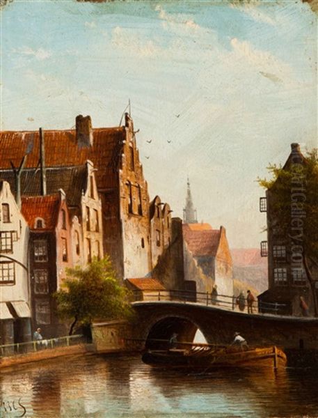 Boating On The Canals by Jan Jacob Coenraad Spohler