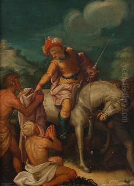 Heiliger Martin Oil Painting by Bartholomaeus Spranger