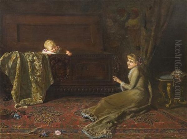 Hide And Seek Oil Painting by Henry Fenton Spread