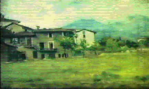 Casa A Magreglio Oil Painting by Eugenio Spreafico