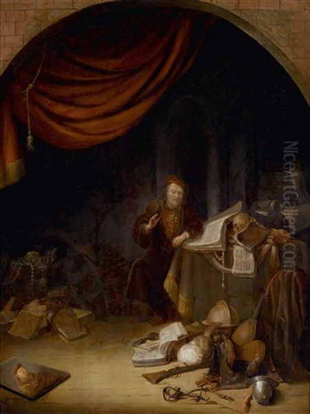 Vanitas-allegorie Oil Painting by Jacob van Spreeuwen