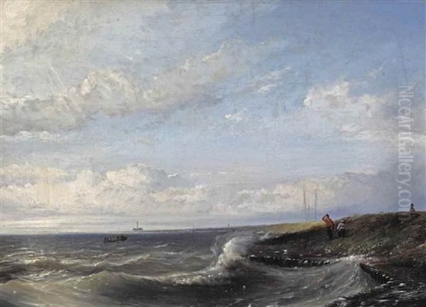 A View Of The Haarlemmermeer Before The Reclamation Oil Painting by Cornelis Springer