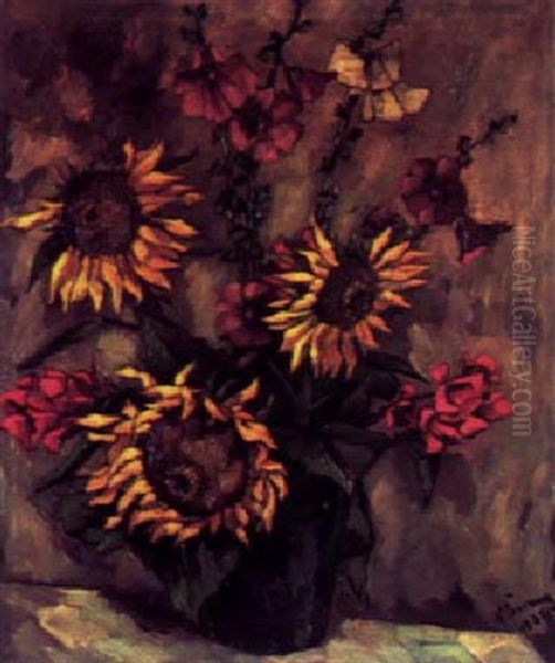 Blumenstilleben Oil Painting by Hanns Sprung