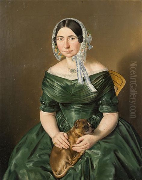 Emanuela Wanka Von Lenzenheim Oil Painting by Alois Spulak