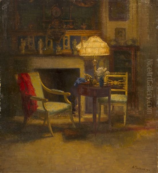 Interior Oil Painting by Alexander Valentinovich Sredin