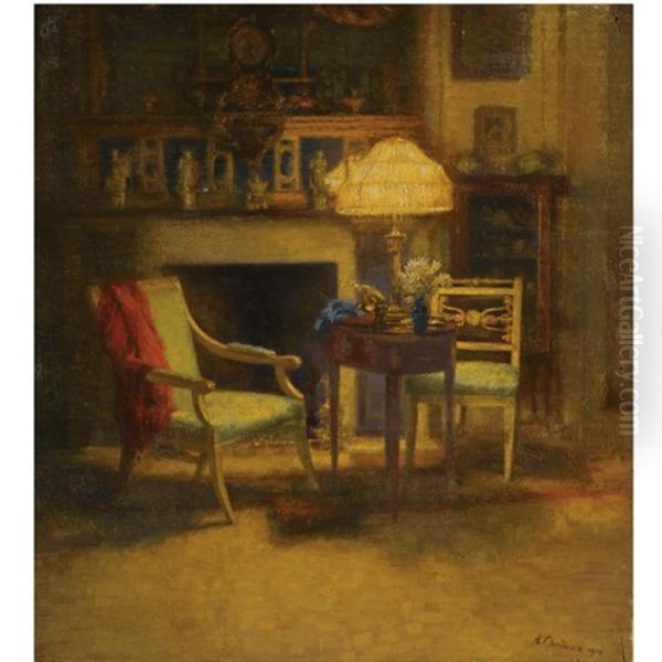 Interior Oil Painting by Alexander Valentinovich Sredin