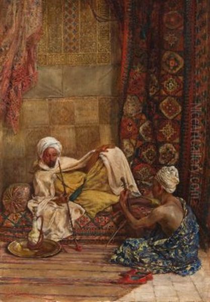 Orientalische Szene Oil Painting by Heinrich Maria Staackmann