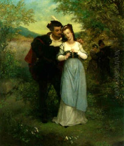 Faust Und Marguerite Oil Painting by Gustave Staal