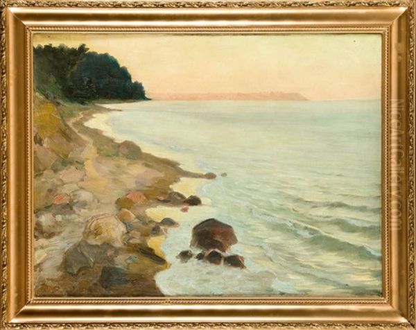 Sea Shore Oil Painting by Casimir Stabrovsky