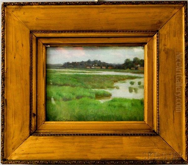 Salt Marshes Oil Painting by Anna Lee Stacey