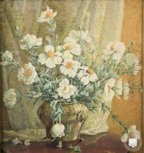 Matiliya Poppies Oil Painting by Anna Lee Stacey