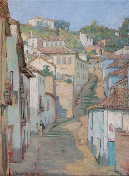 Hill Town, France Oil Painting by Anna Lee Stacey