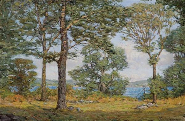 By The Fresh Water Pond Oil Painting by John Franklin Stacey