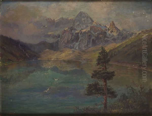 Lake In Tatras Oil Painting by Wladyslaw Stachowski