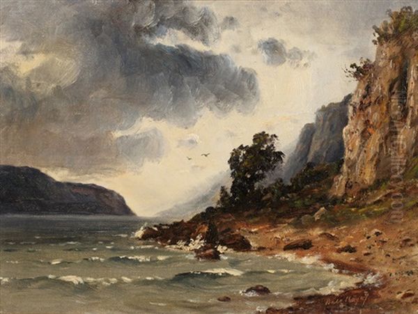 Sturm Bei Quinten Oil Painting by Balz Staeger