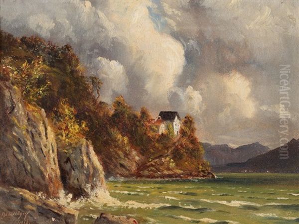 Sturm Bei Quinten Oil Painting by Balz Staeger