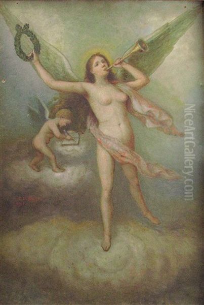 Allegory Oil Painting by Constantin Daniel Stahi