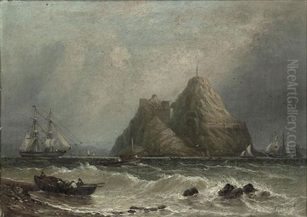 Dumbarton Castle Oil Painting by George Stainton